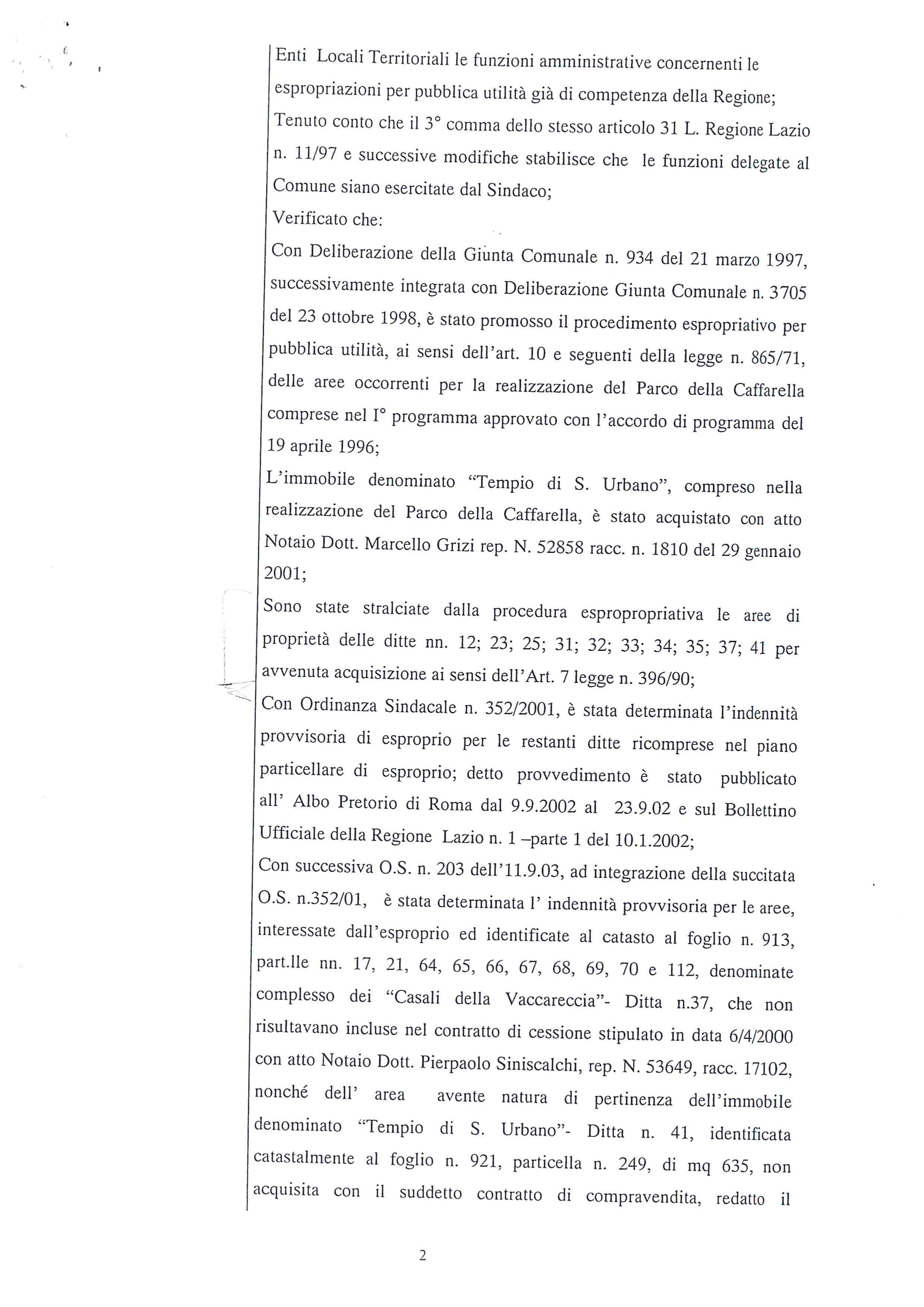 2005 Decreto esproprio Veltroni 9