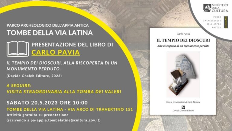 Incontri di Archeologia. Presentazione del libro “Il tempio dei Dioscuri. Alla riscoperta di un monumento perduto”