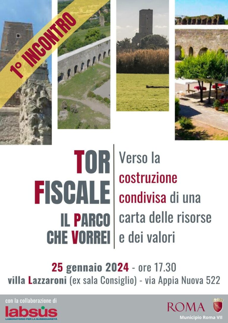 Tor Fiscale: il parco che vorrei