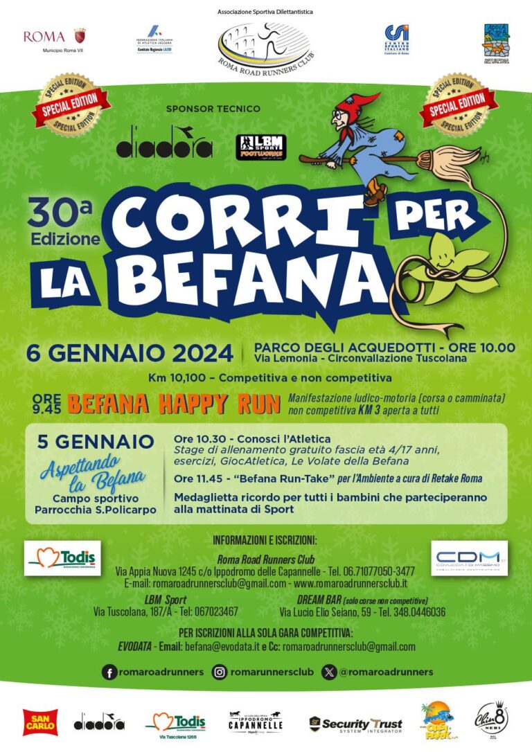 Corri per la Befana 2024