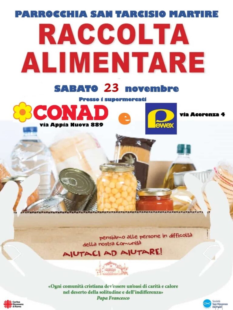 Raccolta Alimentare per la Comunità | Sabato 23 Novembre 2024