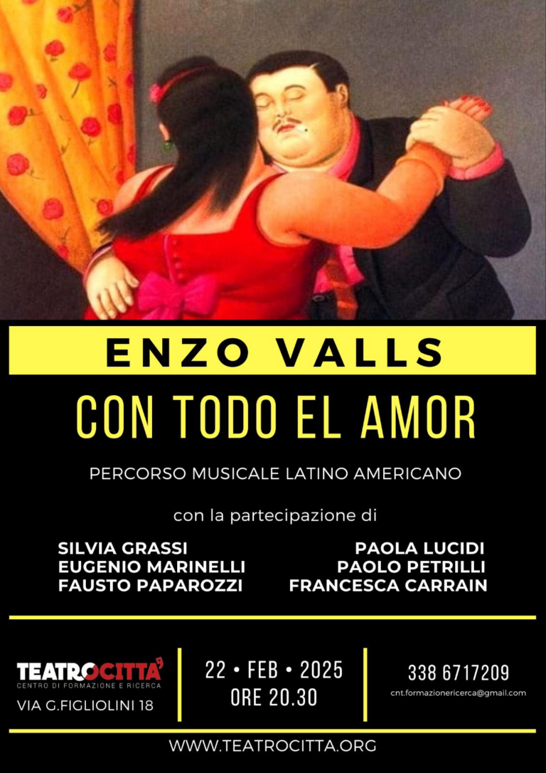 Enzo Valls in "Con Todo el Amor", un percorso musicale che attraversa l'America Latina, dall'Argentina a Cuba, con tappe in Colombia e Brasile.