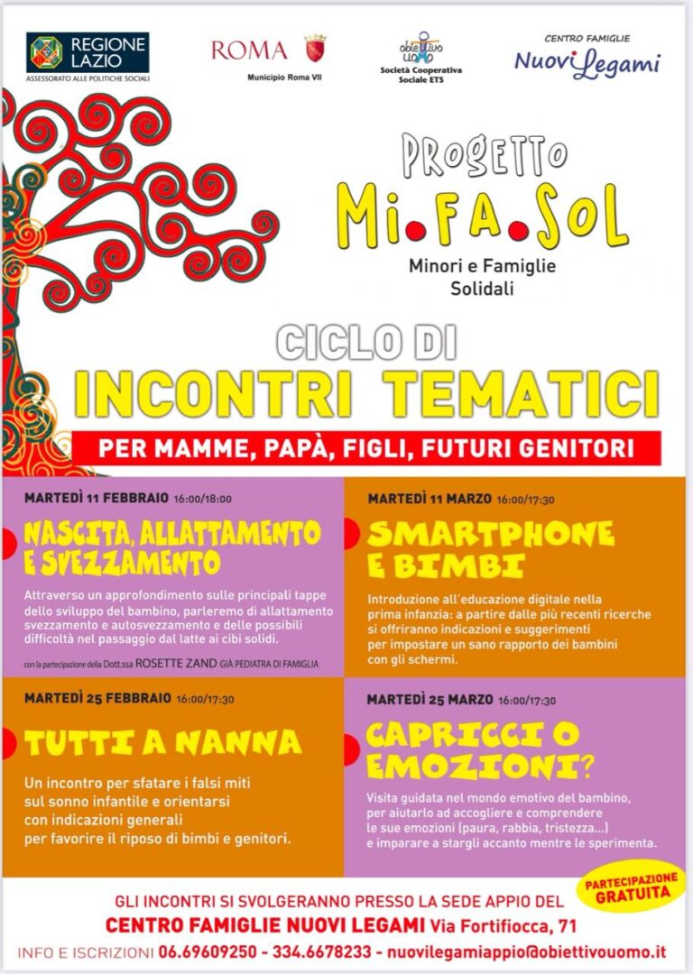 Progetto Mi.Fa.Sol - Minori e Famiglie Solidali