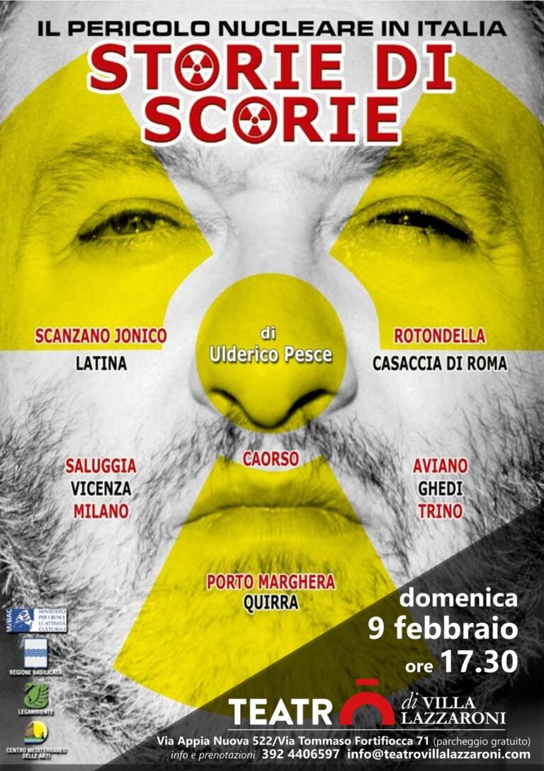 Storie di scorie - domenica 9 febbraio al Teatro Villa Lazzaroni