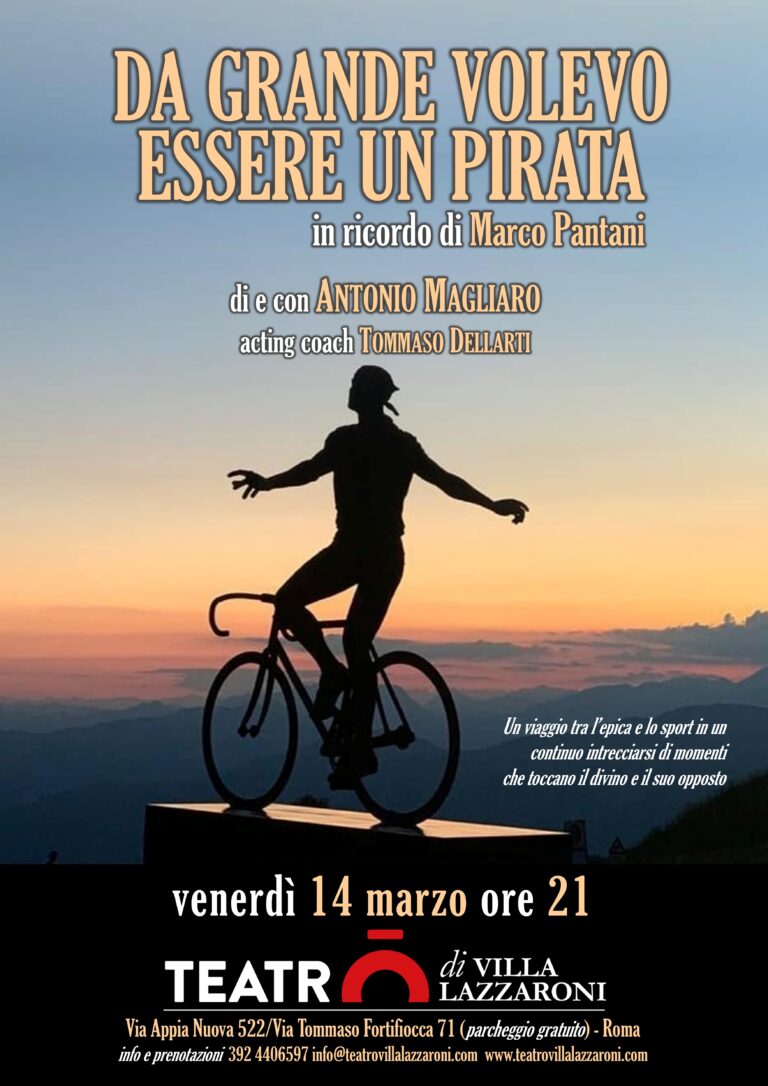 Uno spettacolo che racconta le gesta di uno degli sportivi italiani più amati di sempre, al Teatro di Villa Lazzaroni